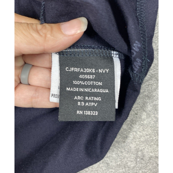 Cody James Shirt Mens Extra Large Navy Black FR Baseball Tee Workwear - Picture 9 of 16